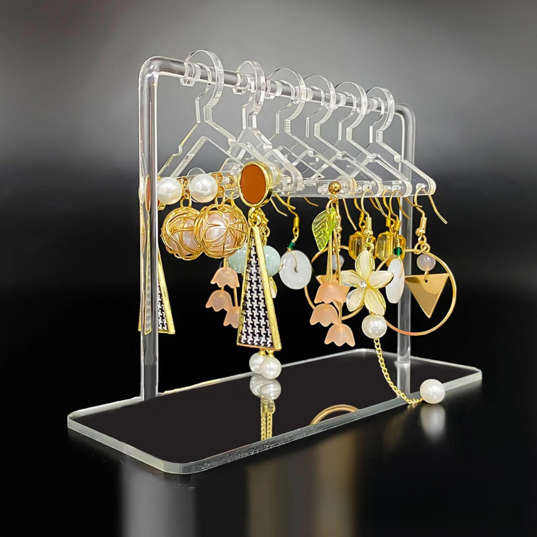 Shine Bright - Ohrringständer mit Acrylkleiderbügel